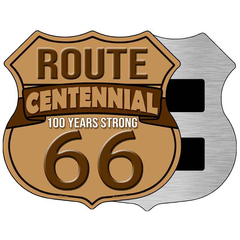 Route 66 Centennial Brown Novelty Highway Shield Sign HS-694 5" Magnet (HSM)