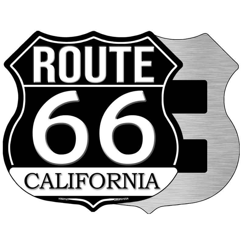 CA Route 66 Black Novelty Highway Shield Sign HS-721 5" Magnet (HSM)