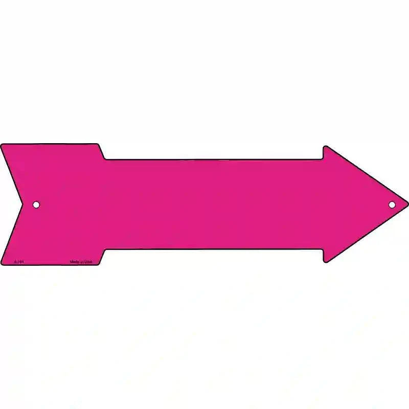 Pink Novelty Metal Arrow Sign 23" x 7" Sign (LA)