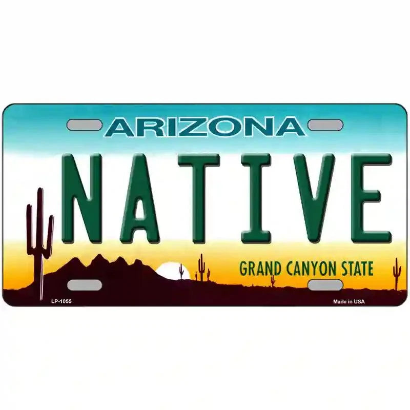 Native Arizona Novelty Metal License Plate 24" x 12" Large (LLP)