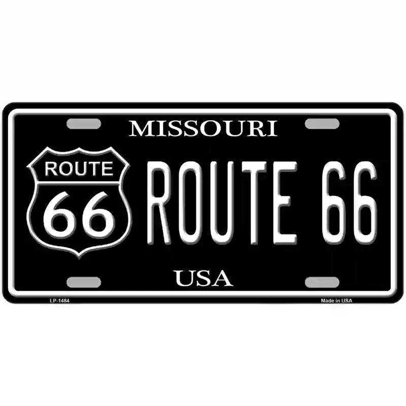 Route 66 Missouri Metal Novelty License Plate 24" x 12" Large (LLP)