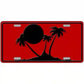 Island Palms Novelty Metal License Plate 12" x 6" Automotive (LP)