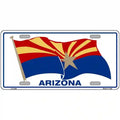 Arizona Waving Flag Novelty Metal License Plate 12" x 6" Automotive (LP)