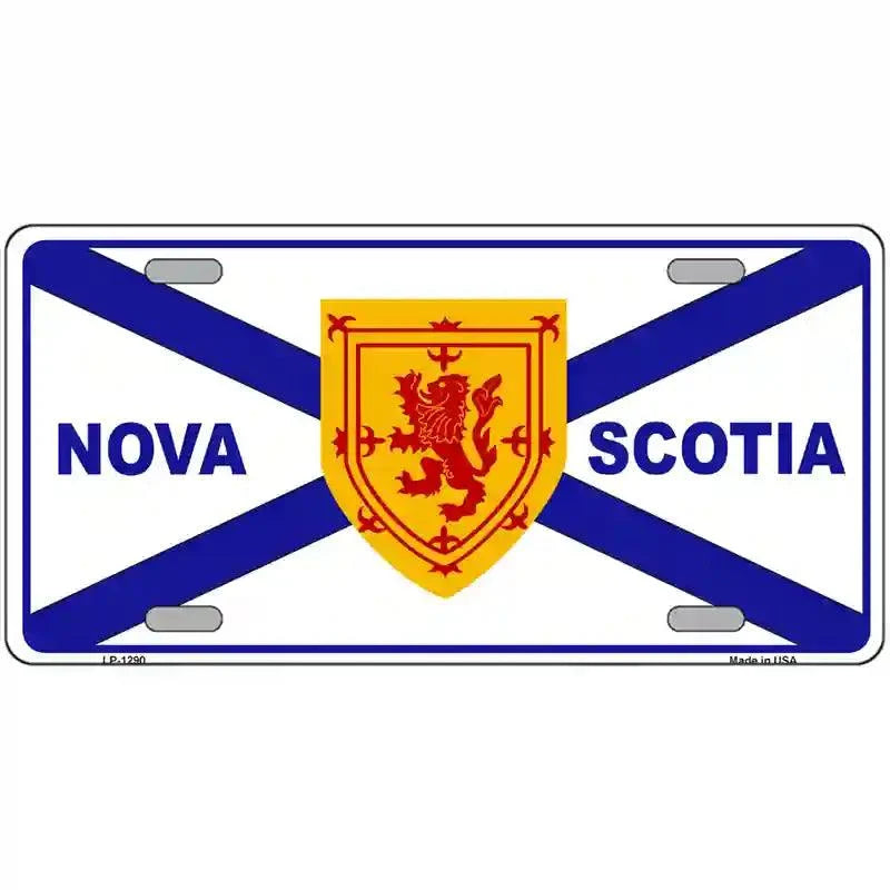 Nova Scotia Flag Novelty Metal License Plate 12" x 6" Automotive (LP)