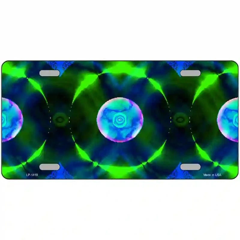 Blue Green Nova Metal Novelty License Plate Tag LP-1419