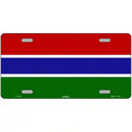 Gambia Flag Metal Novelty License Plate 12" x 6" Automotive (LP)