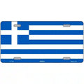 Greece Flag Metal Novelty License Plate 12" x 6" Automotive (LP)