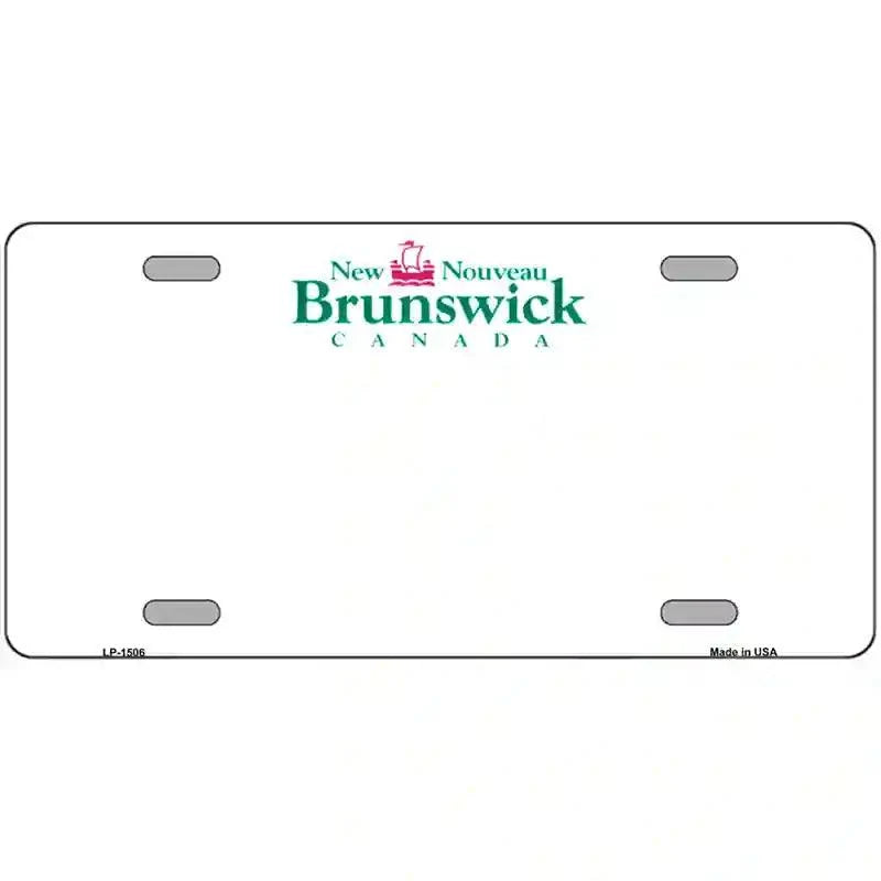 New Brunswick Novelty Metal License Plate 12" x 6" Automotive (LP)