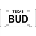 BUD Metal License Plate 12" x 6" Automotive (LP)
