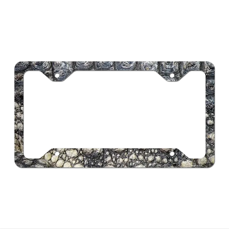 Gator Skin Novelty Metal License Plate Frame LPF-049 12.25" x 6.5" Standard Frame (LPF)