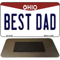 Best Dad Ohio State License Plate Tag Magnet M-10100 3.5" x 2" Magnet (M)