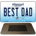Best Dad Missouri State License Plate Tag Magnet M-10276 3.5" x 2" Magnet (M)