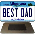Best Dad Minnesota State License Plate Tag Novelty Magnet M-11080 3.5" x 2" Magnet (M)