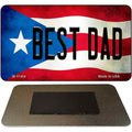Best Dad Puerto Rico State Flag Novelty Metal Magnet M-11404 3.5" x 2" Magnet (M)