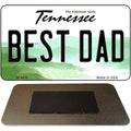 Best Dad Tennessee State License Plate Tag Magnet M-6430 3.5" x 2" Magnet (M)