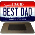 Best Dad Idaho State Metal Novelty Magnet M-9889 3.5" x 2" Magnet (M)