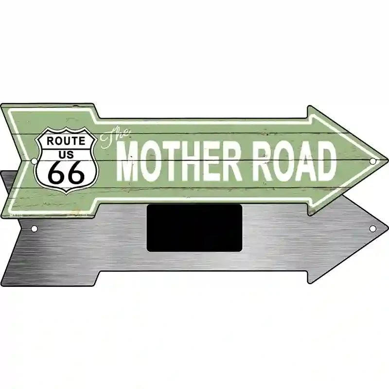 The Mother Road Novelty Metal Arrow Sign 8" x 2.25" Magnet (MA)
