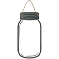 White Novelty Metal Mason Jar Sign 4" x 8" Sign (MJ)
