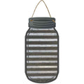 Corrugated Gray Blank Metal Mason Jar Sign 4" x 8" Sign (MJ)