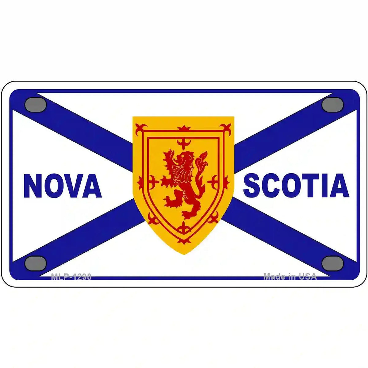 Nova Scotia Flag Novelty Metal License Plate 4" x 2.2" Mini (MLP)