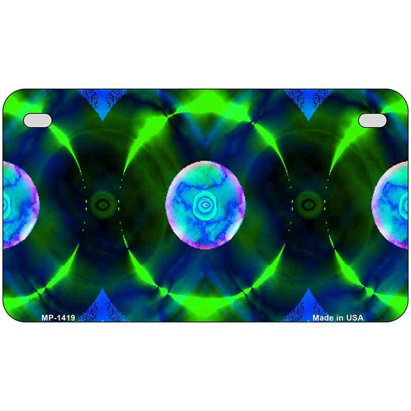 Blue Green Nova Metal Novelty License Plate Tag LP-1419