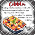 Cobbler Recipe Novelty Metal Square Sign SQ-1685 12" Sign (SQ)
