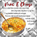 Mac & Cheese Recipe Novelty Metal Square Sign SQ-1688 12" Sign (SQ)