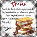 Smore Recipe Novelty Metal Square Sign SQ-1692 12" Sign (SQ)