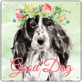 Black Cocker Spaniel Good Dog Novelty Square Sign 12" Sign (SQ)