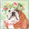 English Bulldog Good Dog Novelty Square Sign 12" Sign (SQ)