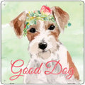 Jack Russell Good Dog Novelty Square Sign 12" Sign (SQ)