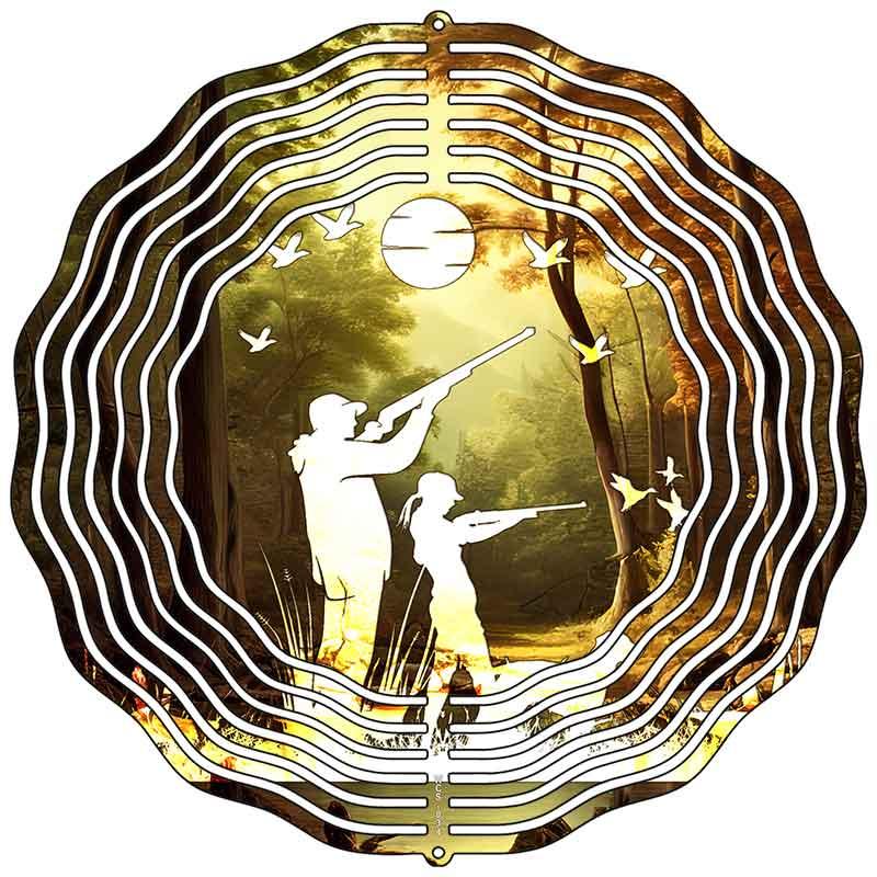 Duck Hunting Novelty Metal Wind Spinner 10" Spinner (WCS)