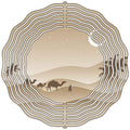 Camel and Sand Novelty Metal Wind Spinner 10" Spinner (WCS)