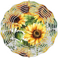 Sunflowers Novelty Metal Wind Spinner 10" Spinner (WCS)