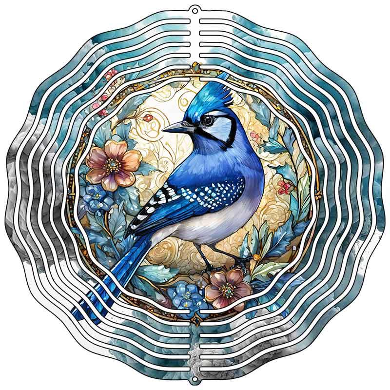 Bluejay Novelty Metal Wind Spinner 10" Spinner (WCS)