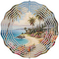 Tropical Path on Beach Novelty Metal Wind Spinner 10" Spinner (WCS)