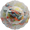 Frog Novelty Metal Wind Spinner 10" Spinner (WCS)