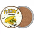 Farmers Market Corn Novelty Circle Coaster Set of 4 3.5" Coaster (Sets of 4) (CC)