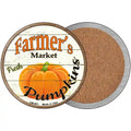 Farmers Market Pumpkins Novelty Circle Coaster Set of 4 3.5" Coaster (Sets of 4) (CC)