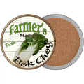 Farmers Market Bok Choy Novelty Circle Coaster Set of 4 3.5" Coaster (Sets of 4) (CC)