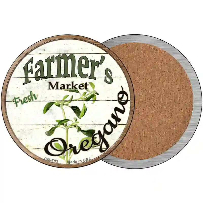 Farmers Market Oregano Novelty Circle Coaster Set of 4 3.5" Coaster (Sets of 4) (CC)