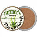 Farmers Market Rosemary Novelty Circle Coaster Set of 4 3.5" Coaster (Sets of 4) (CC)