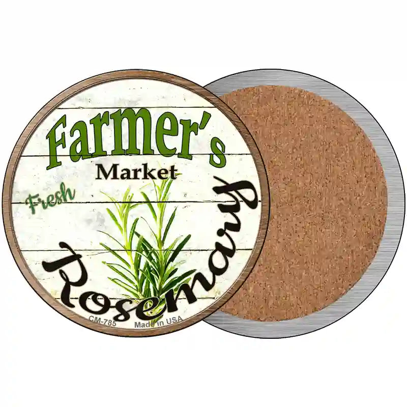 Farmers Market Rosemary Novelty Circle Coaster Set of 4 3.5" Coaster (Sets of 4) (CC)