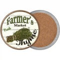 Farmers Market Thyme Novelty Circle Coaster Set of 4 3.5" Coaster (Sets of 4) (CC)