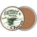 Farmers Market Chives Novelty Circle Coaster Set of 4 3.5" Coaster (Sets of 4) (CC)
