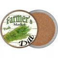 Farmers Market Dill Novelty Circle Coaster Set of 4 3.5" Coaster (Sets of 4) (CC)