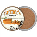Farmers Market Breads Novelty Circle Coaster Set of 4 3.5" Coaster (Sets of 4) (CC)